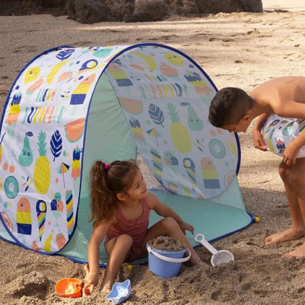 Tente de jeu pop-up pour enfants – Motif Summer Fruits – Intérieur / Extérieur - 2 - Eveil Montessori Maroc