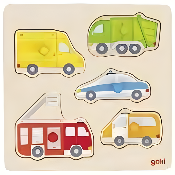 Puzzle à boutons à la ferme 5 éléments