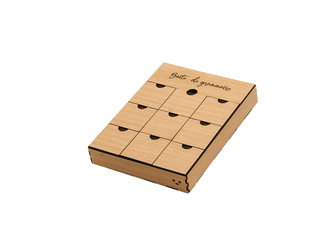 Boîte de grammaire Montessori
