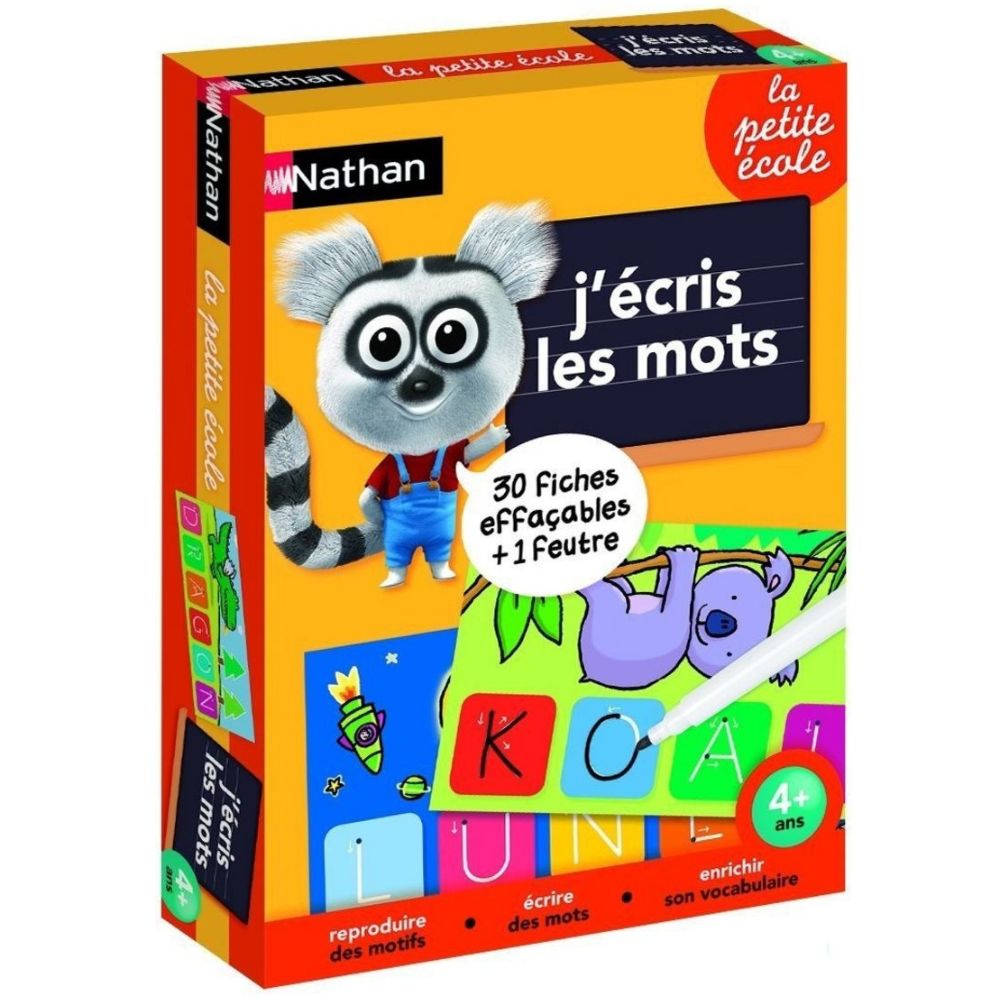 J'écris les mots - Eveil Montessori Maroc