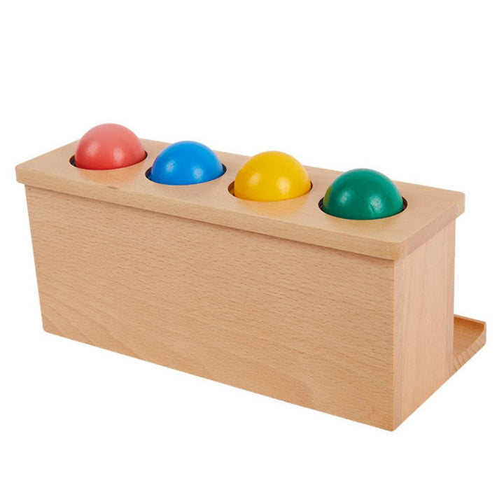 Boite de boules à pousser - Permanence des objets - Eveil Montessori Maroc