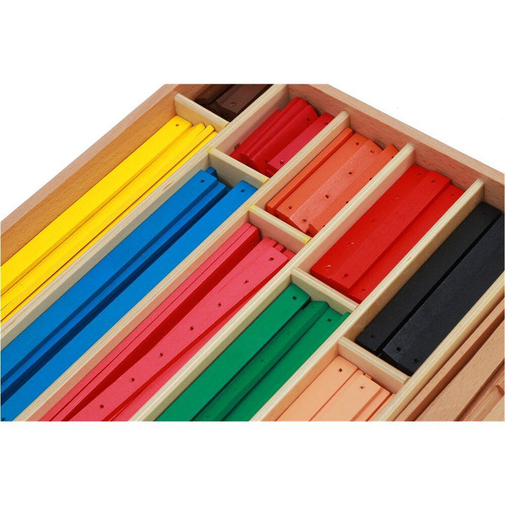 Boite des barres de géométrie - Eveil Montessori Maroc