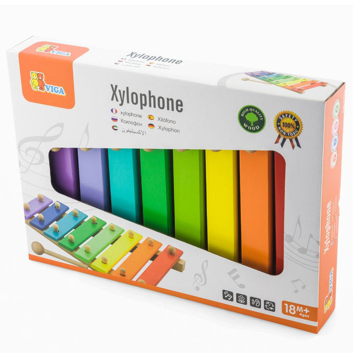 Xylophone en bois - 8 tons - Eveil Montessori Maroc