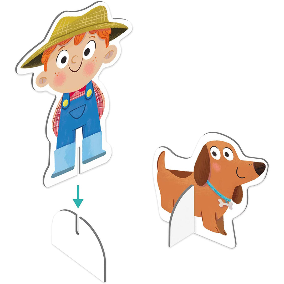 Puzzle XXL Ferme (18 pièces) - Eveil Montessori Maroc