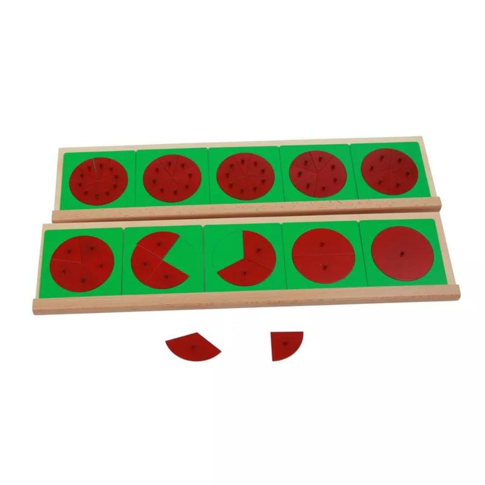 Cercles fractionnés et leur support - Eveil Montessori Maroc