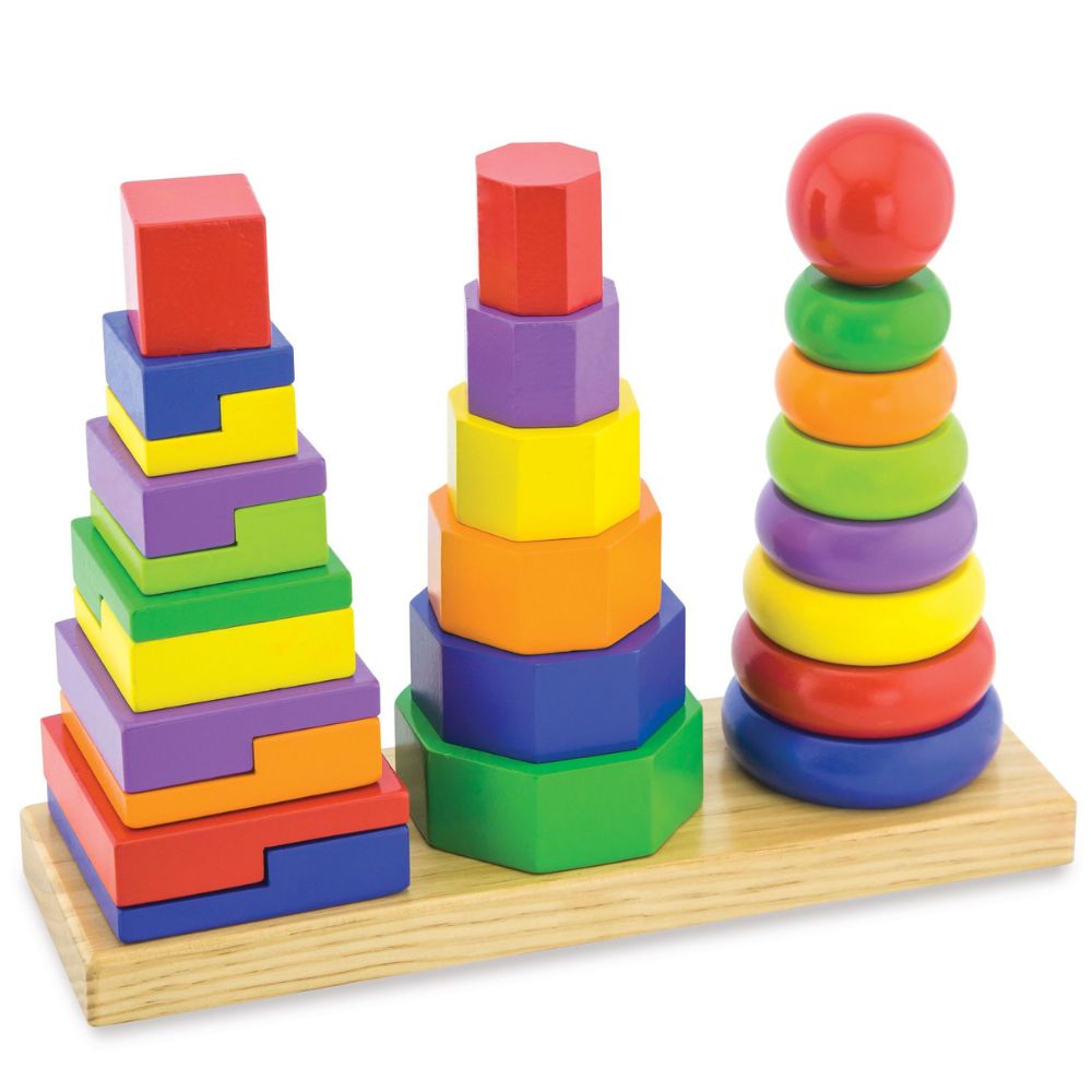 Empileurs Géométriques - Eveil Montessori Maroc