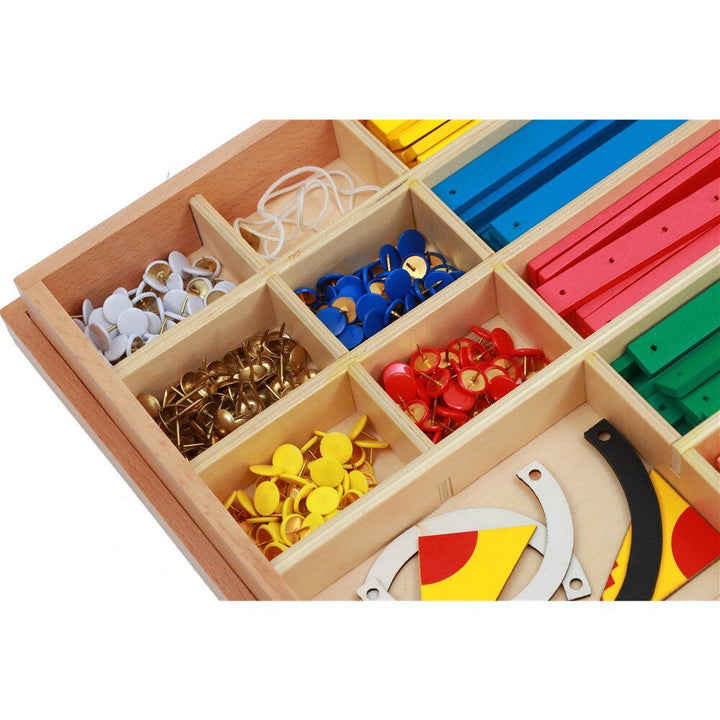 Boite des barres de géométrie - Eveil Montessori Maroc