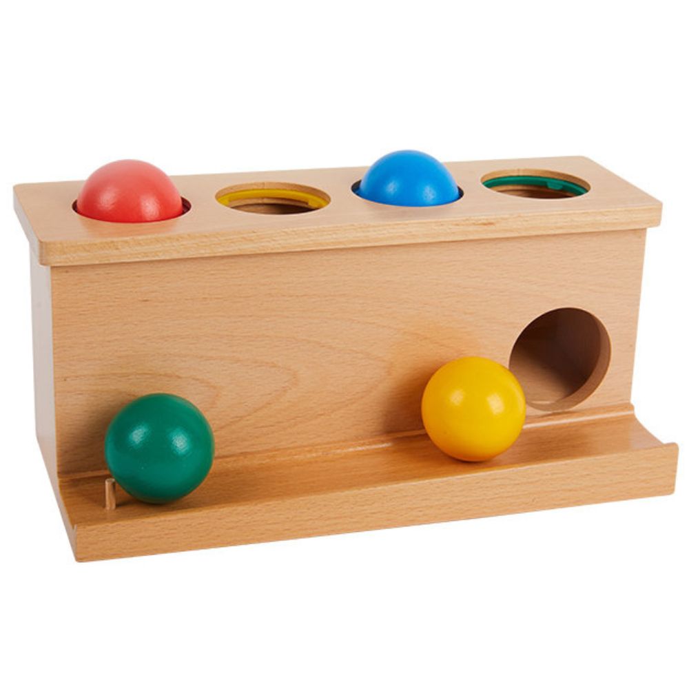 Boite de boules à pousser - Permanence des objets - Eveil Montessori Maroc