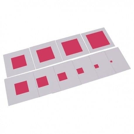 Cartes pour la tour rose - Eveil Montessori Maroc