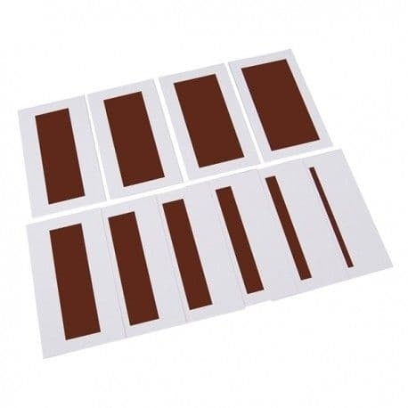 Cartes pour l'escalier marron - Eveil Montessori Maroc