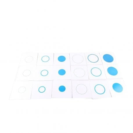 Cartes pour les formes de géométrie avec plateau - Eveil Montessori Maroc