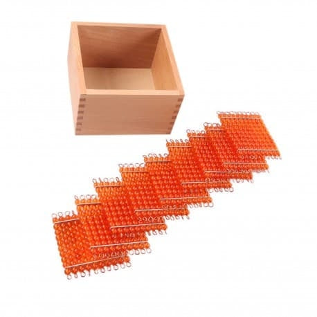 Deuxième plateau du système décimal - Eveil Montessori Maroc