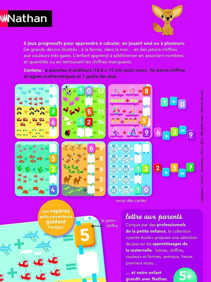 La petite école : Premières additions - Eveil Montessori Maroc