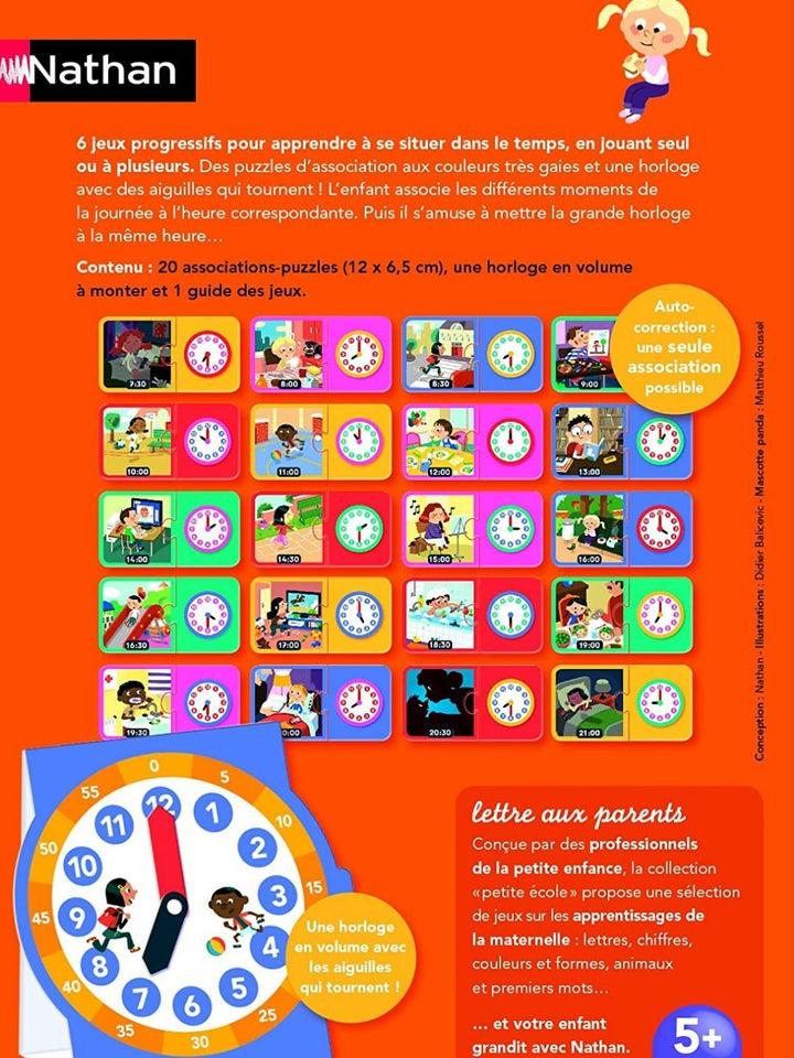 La petite école : L’heure - Eveil Montessori Maroc