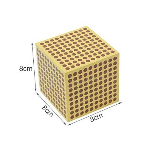 9 cubes de 1000 - Eveil Montessori Maroc