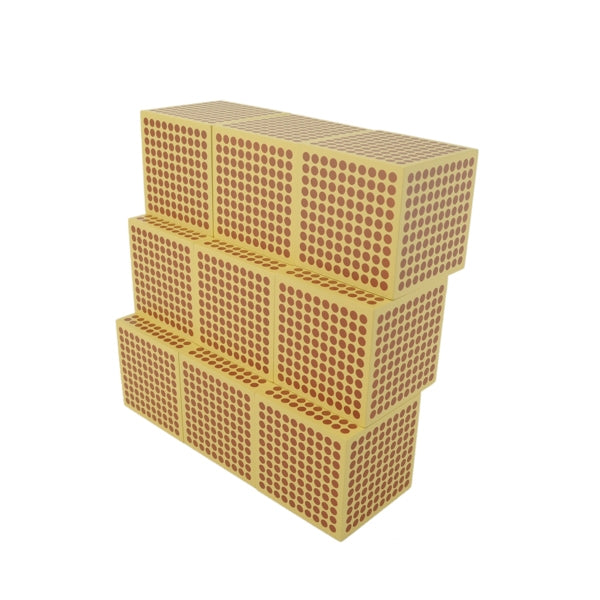 9 cubes de 1000 - Eveil Montessori Maroc