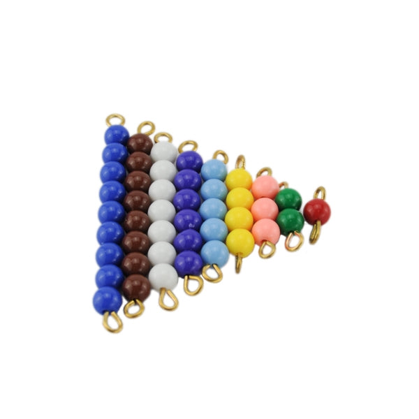 Escalier de perles colorées - Eveil Montessori Maroc