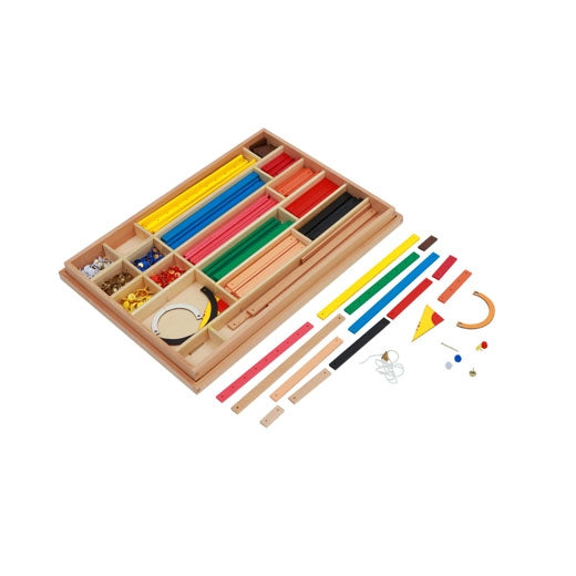 Boite des barres de géométrie - Eveil Montessori Maroc