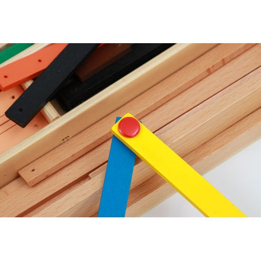 Boite des barres de géométrie - Eveil Montessori Maroc