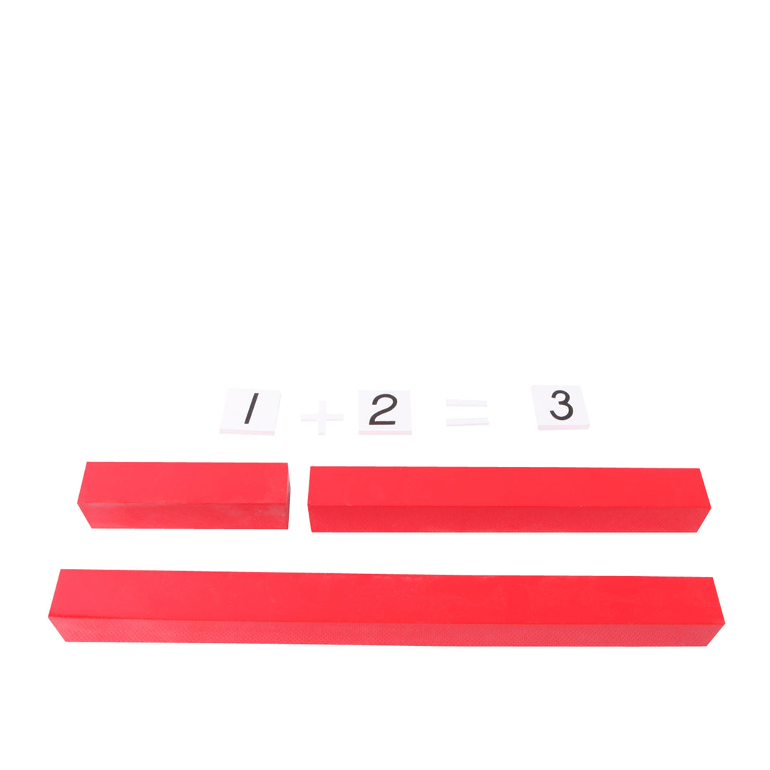 Barres rouges haut de gamme - Eveil Montessori Maroc