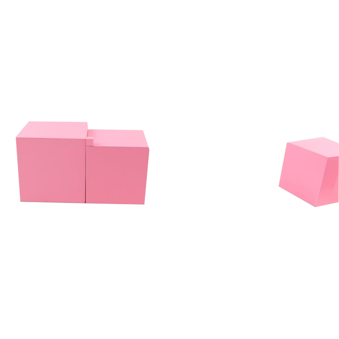 Tour Rose (bois hêtre) - Eveil Montessori Maroc