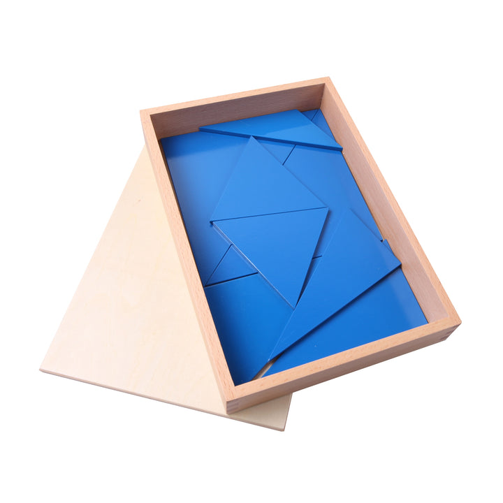 Triangles constructeurs colorés - Eveil Montessori Maroc