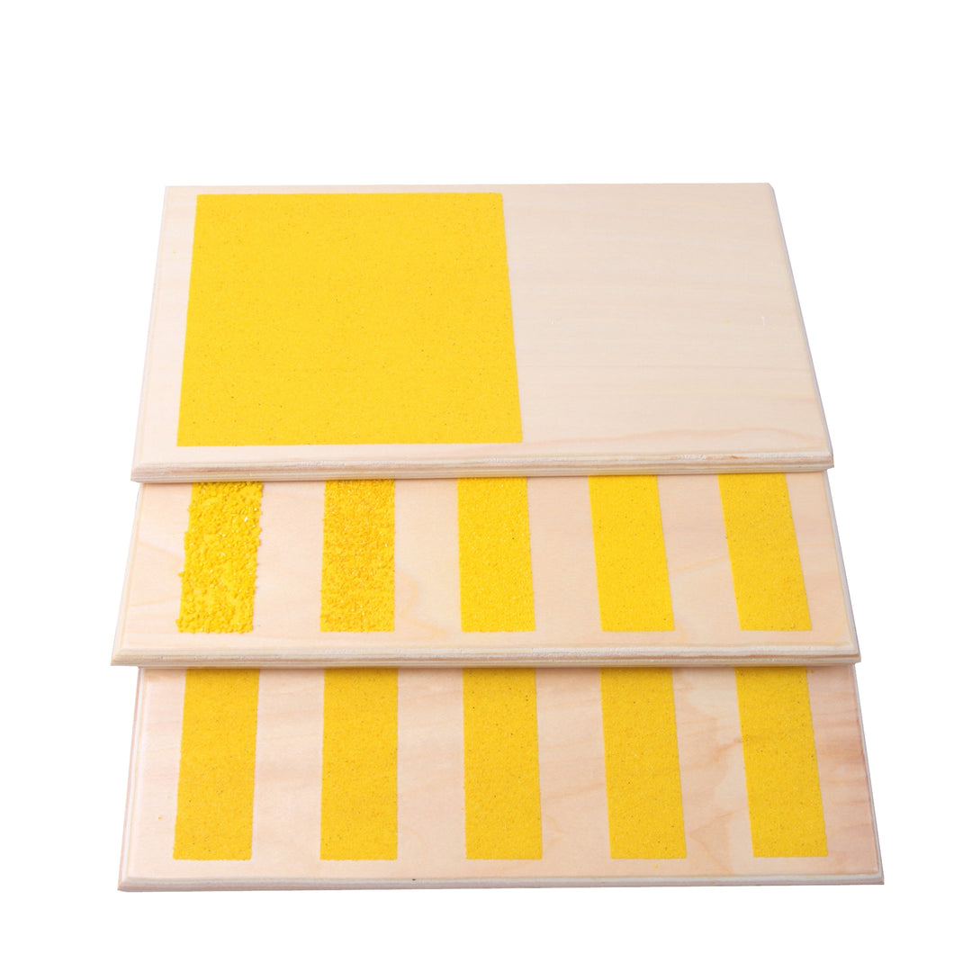 Planches du lisse et rugueux - Eveil Montessori Maroc