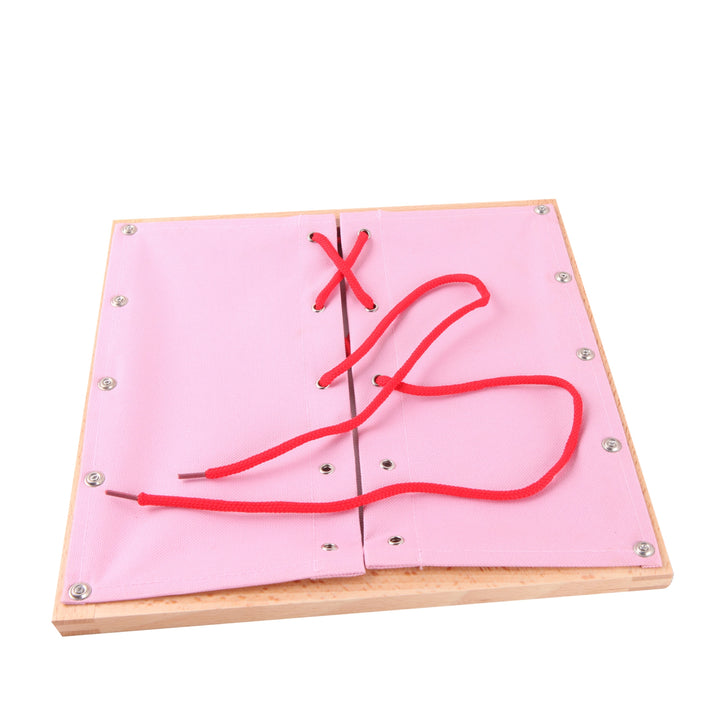 Cadre d'habillage à lacets - Eveil Montessori Maroc