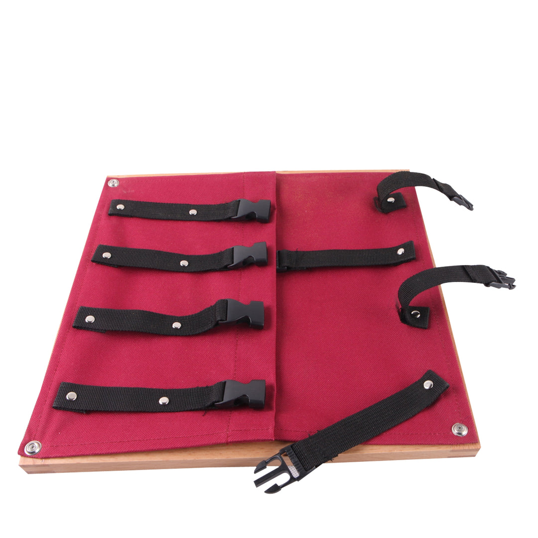 Cadre d'habillage à grosses boucles en plastique - Eveil Montessori Maroc