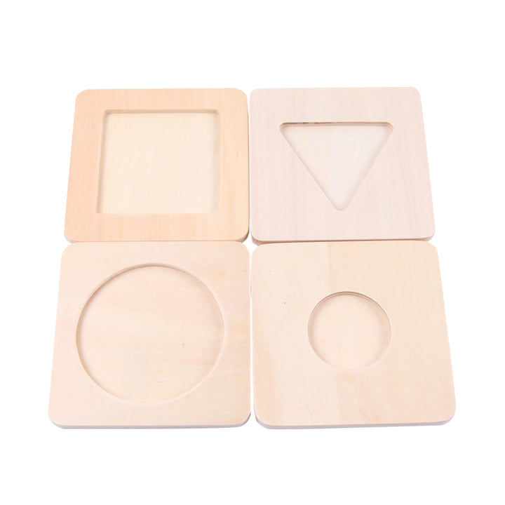 Jeu de 4 puzzles formes géométriques - Eveil Montessori Maroc