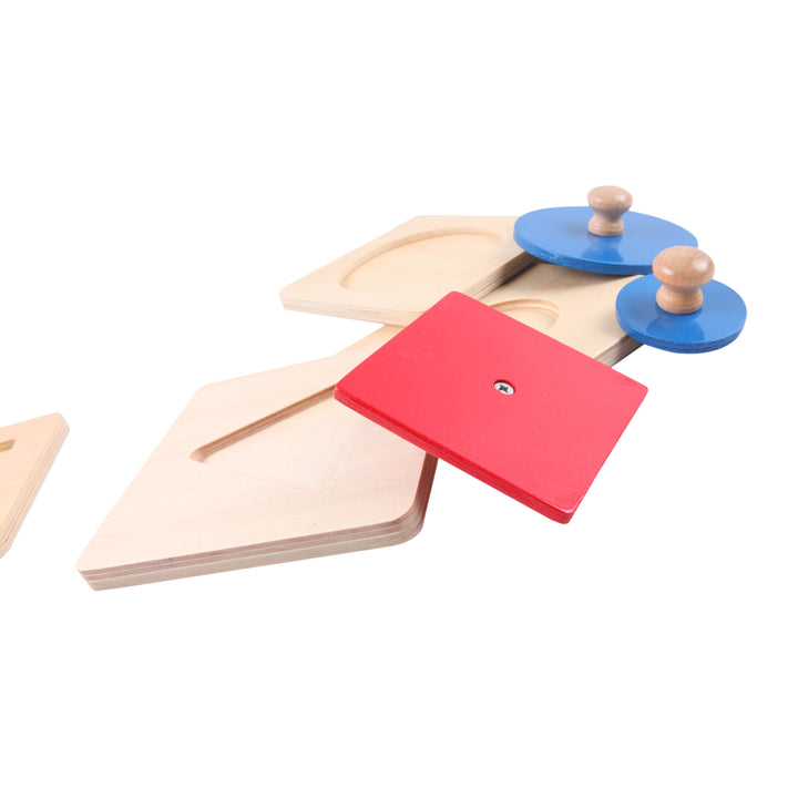 Jeu de 4 puzzles formes géométriques - Eveil Montessori Maroc