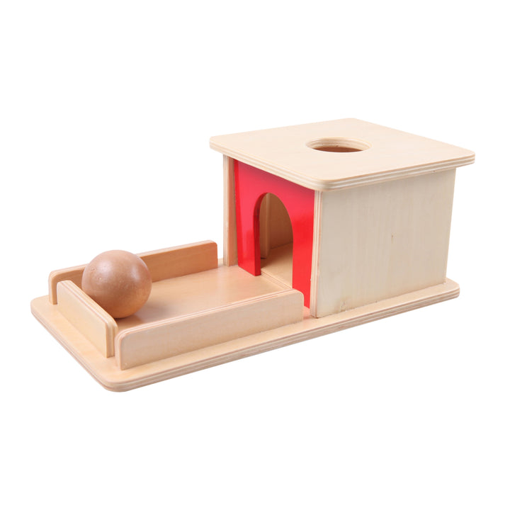 Boîte de permanence d'objet avec plateau - Eveil Montessori Maroc