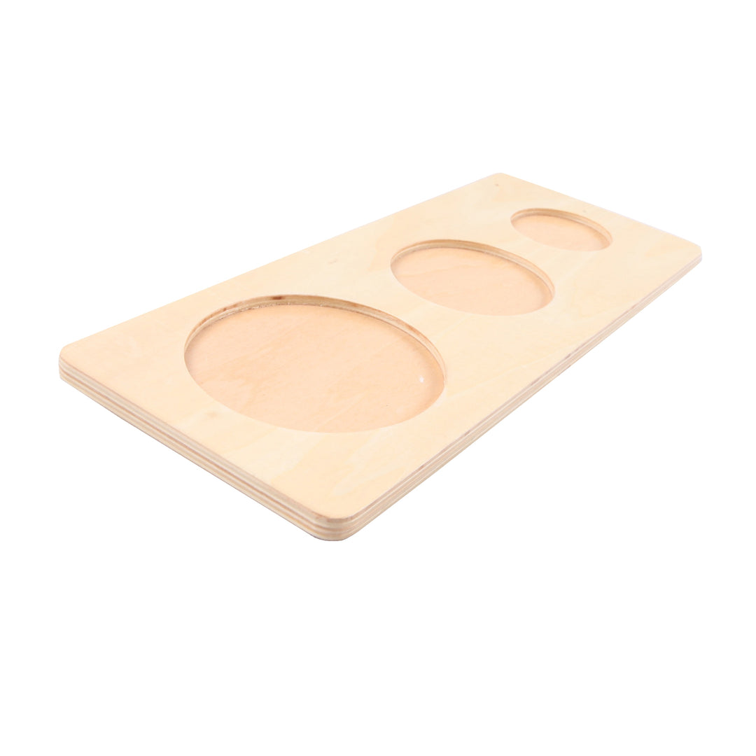 Puzzle 3 cercles bleus (3 dimensions) - Eveil Montessori Maroc