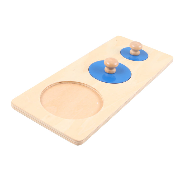 Puzzle 3 cercles bleus (3 dimensions) - Eveil Montessori Maroc