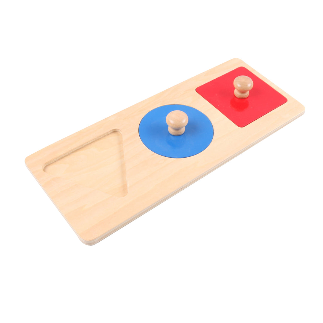 Puzzle de 3 formes géométriques - Eveil Montessori Maroc