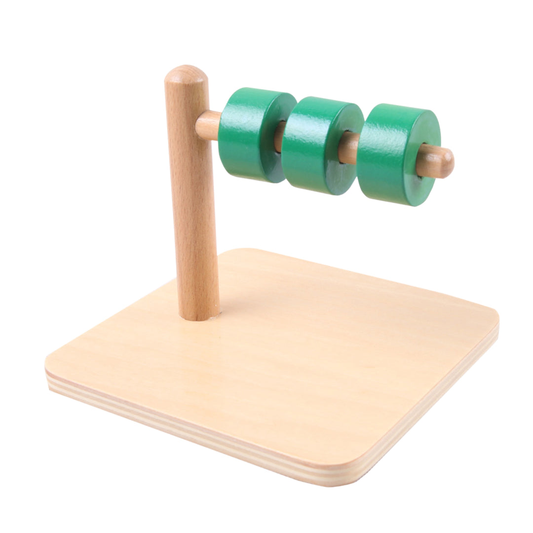 Anneaux sur tige horizontale - Eveil Montessori Maroc