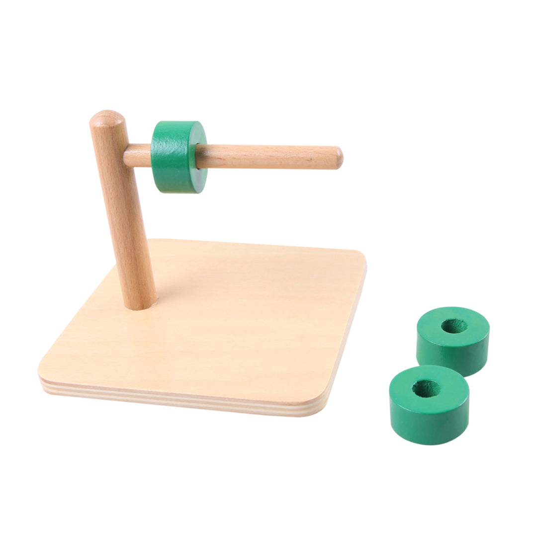 Anneaux sur tige horizontale - Eveil Montessori Maroc