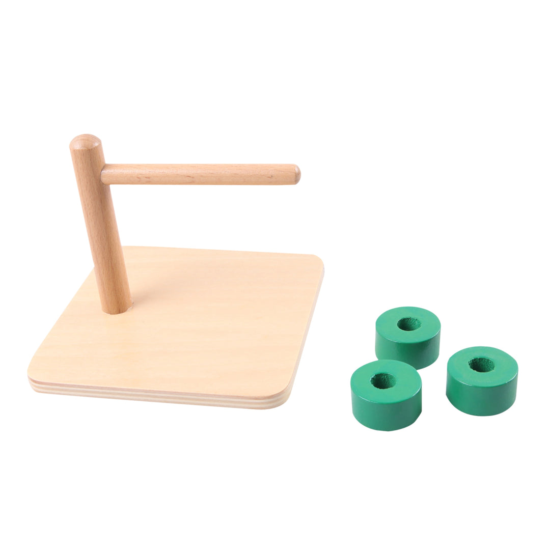 Anneaux sur tige horizontale - Eveil Montessori Maroc