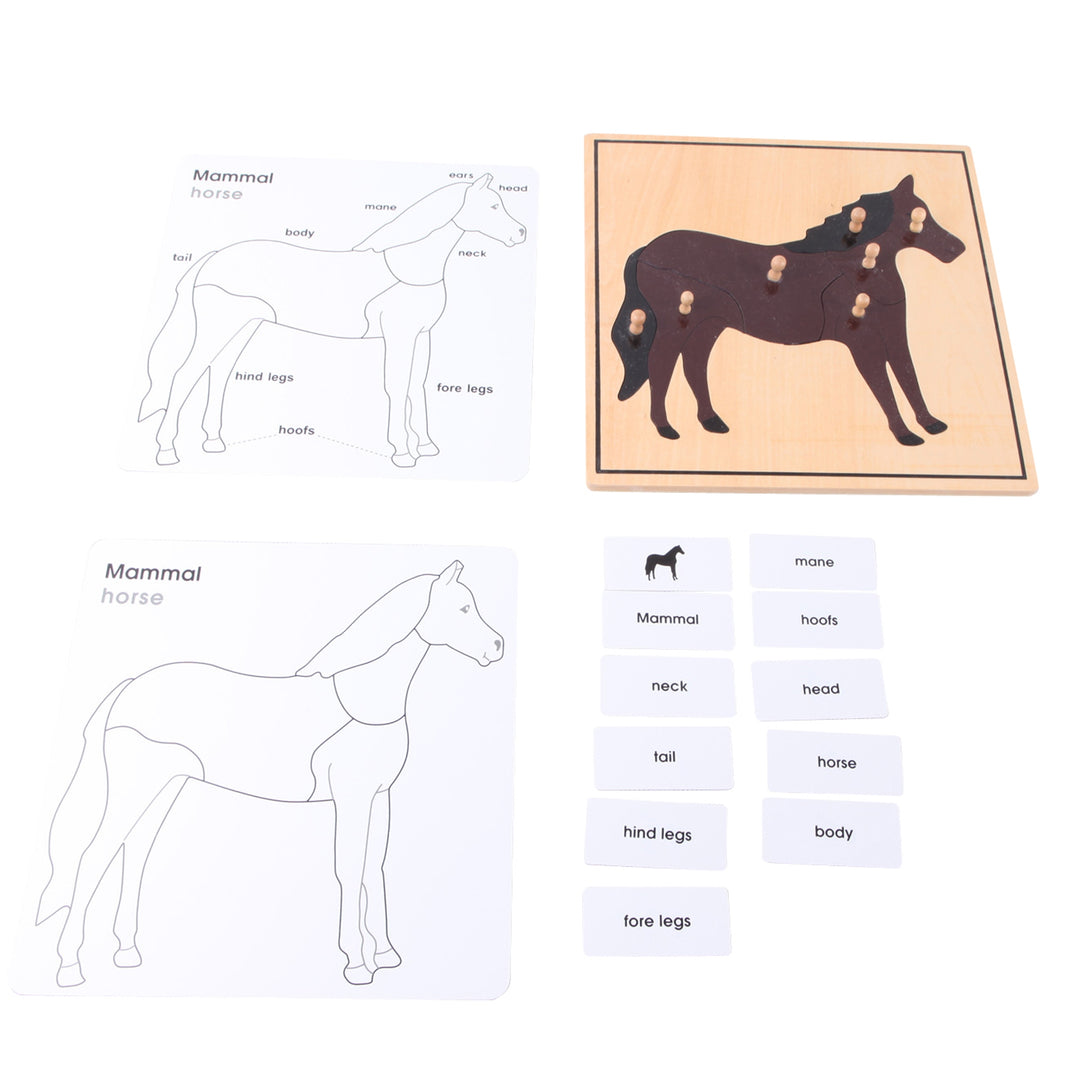 Puzzle du cheval - Eveil Montessori Maroc