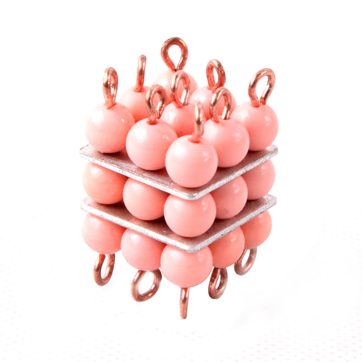 Cubes de perles colorées - Eveil Montessori Maroc