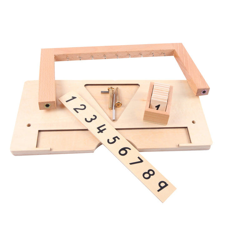 Support pour perles de 1 À 9 - Eveil Montessori Maroc