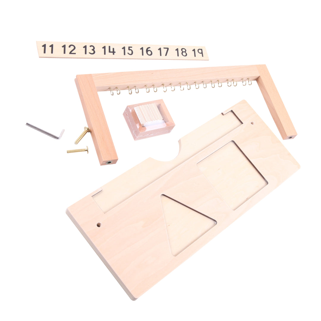 Support pour perles de 11 à 19 - Eveil Montessori Maroc