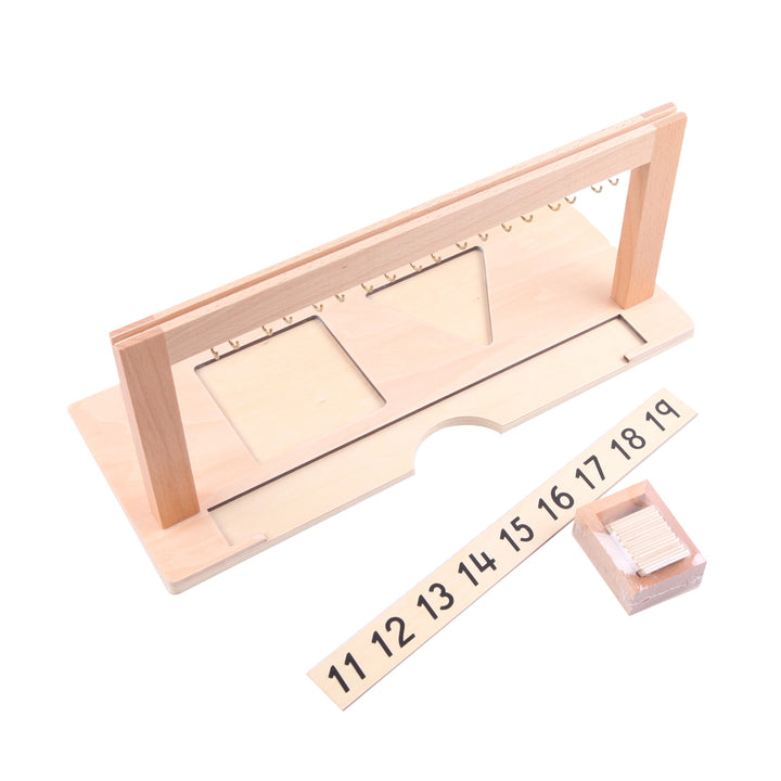 Support pour perles de 11 à 19 - Eveil Montessori Maroc