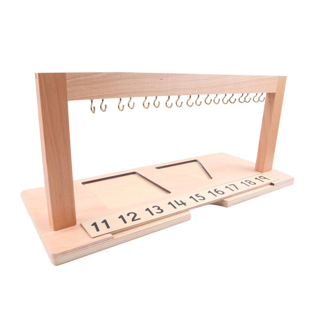 Support pour perles de 11 à 19 - Eveil Montessori Maroc