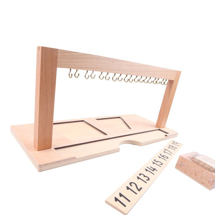 Support pour perles de 11 à 19 - Eveil Montessori Maroc