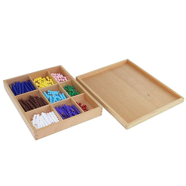 Perles de l’échiquier des multiplications - Eveil Montessori Maroc