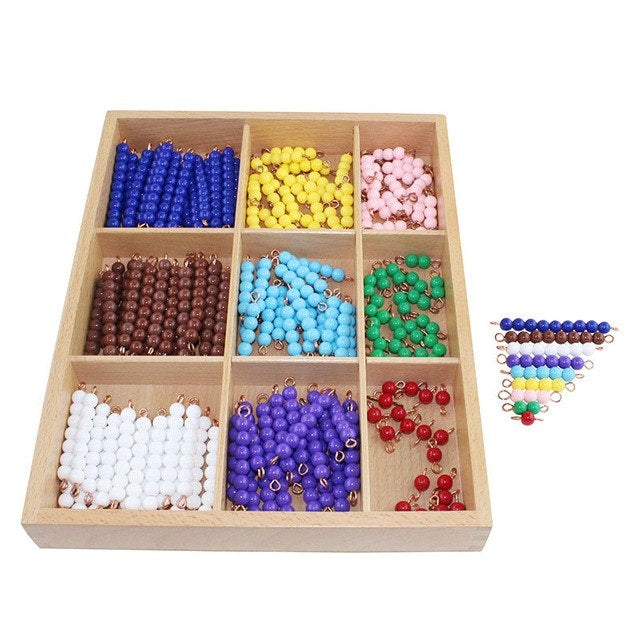 Perles de l’échiquier des multiplications - Eveil Montessori Maroc