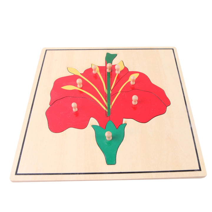 Puzzle de la fleur - Eveil Montessori Maroc