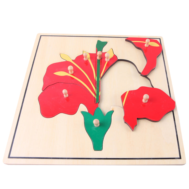 Puzzle de la fleur - Eveil Montessori Maroc