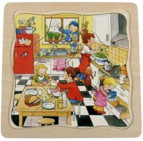 Puzzle à couches ma journée - Eveil Montessori Maroc